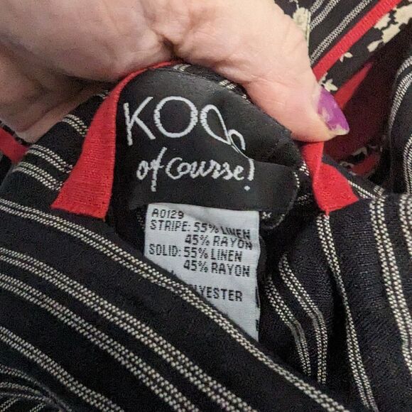 Vintage Koos of Course! Reversible Jacket Sz M - Picture 7 of 7